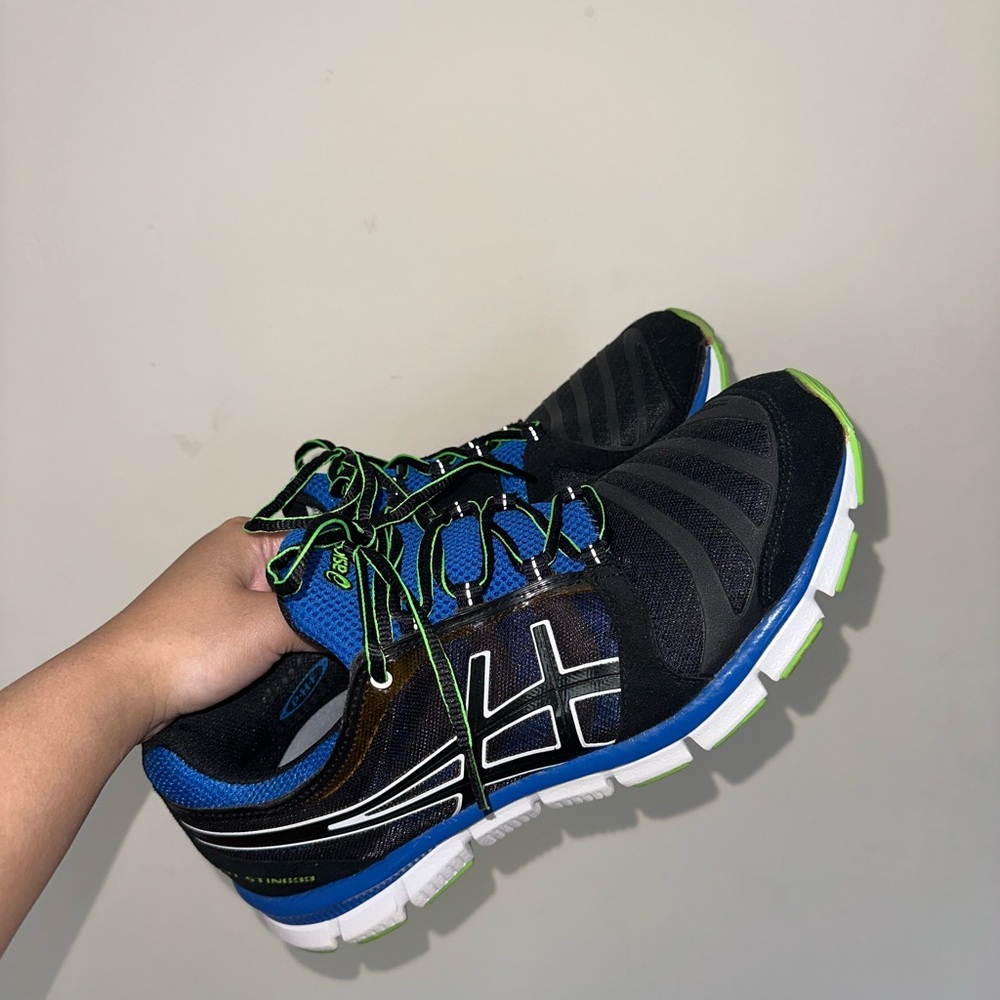 ASICS Gel Sting 33 Black Blue Men’s Running Training Sneakers